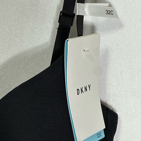 NWT DKNY Women's Classic Cotton Custom Lift Bra - 32C black - Picture 5 of 7